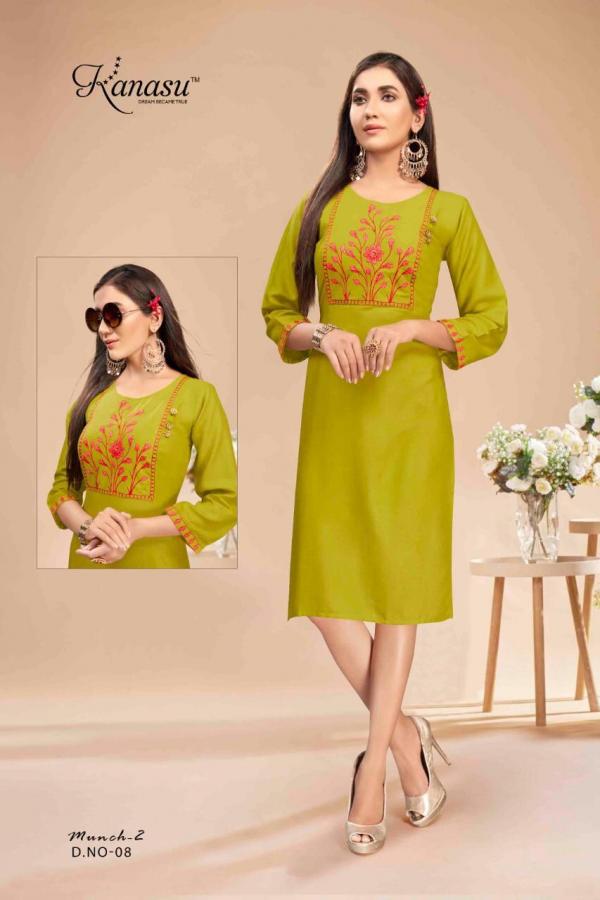 Kanasu Munch 2 Designer Rayon Kurti 